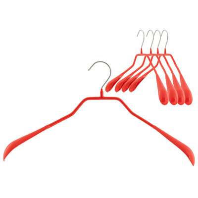 Narrow Bodyform Series: Cintre en acier robuste avec un grand support pour les épaules et un revêtement en PVC antidérapant
