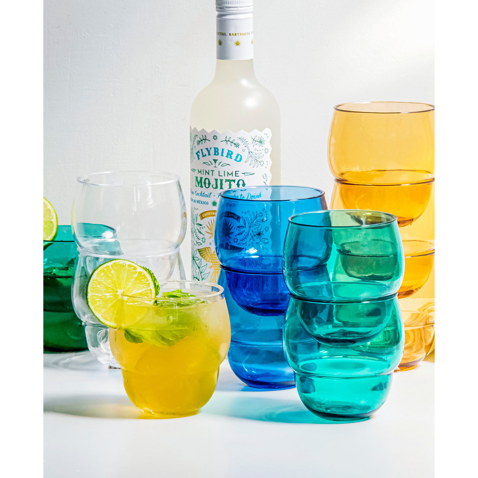 Tarhong Acrylic Stacking Bubble Tumbler, Clear