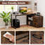 L-Shaped Metal Base Computer Desk-455656994