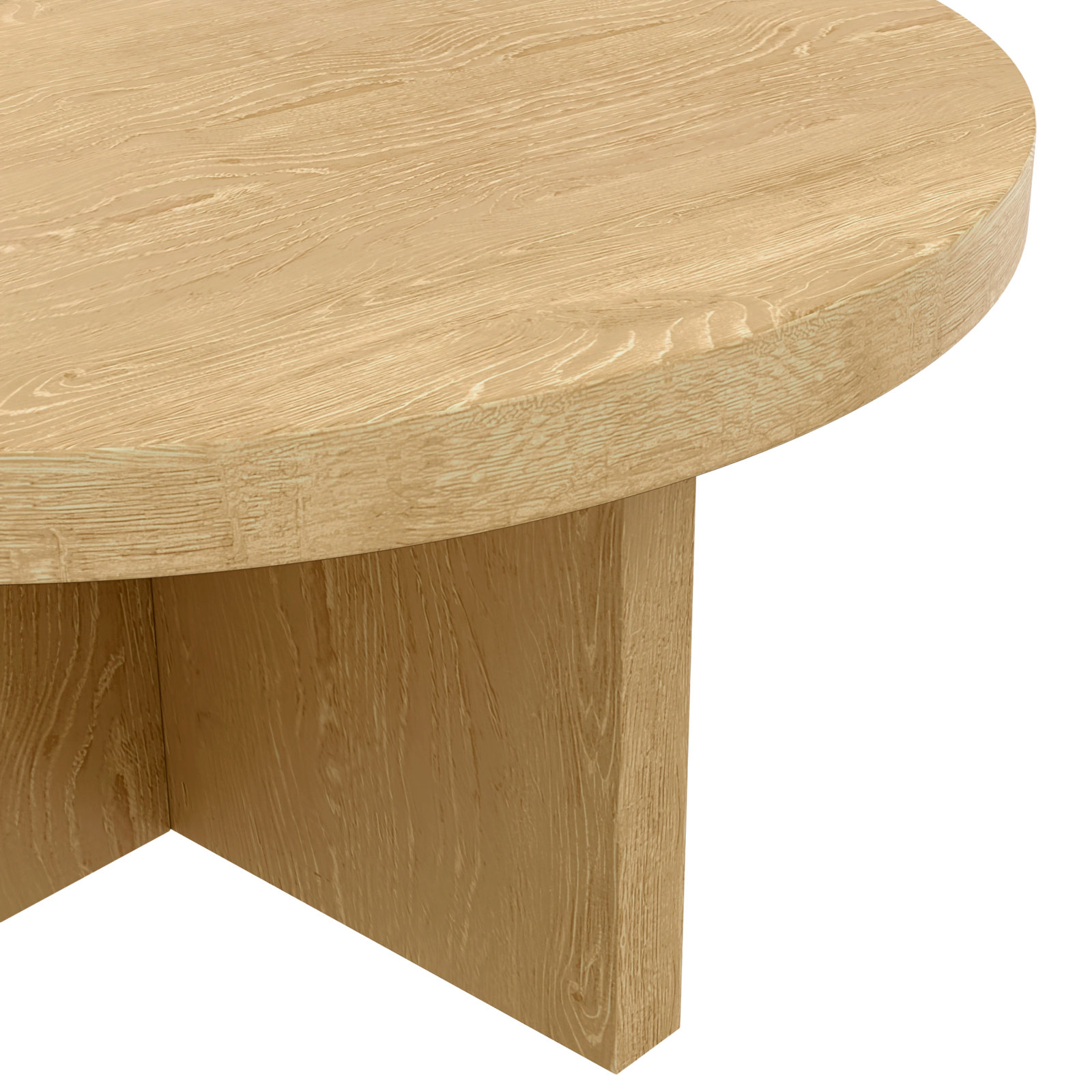 Crosby Round Coffee Table, Natural