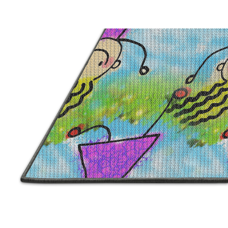 Pinnix Indoor Rug, Rectangle 7' x 9'