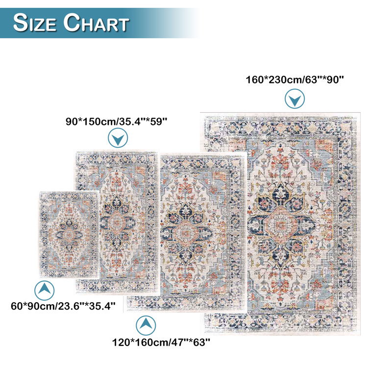 Tapis intérieur / extérieur rectangulaire Neyan, Rectangle 2 pi x 3 pi