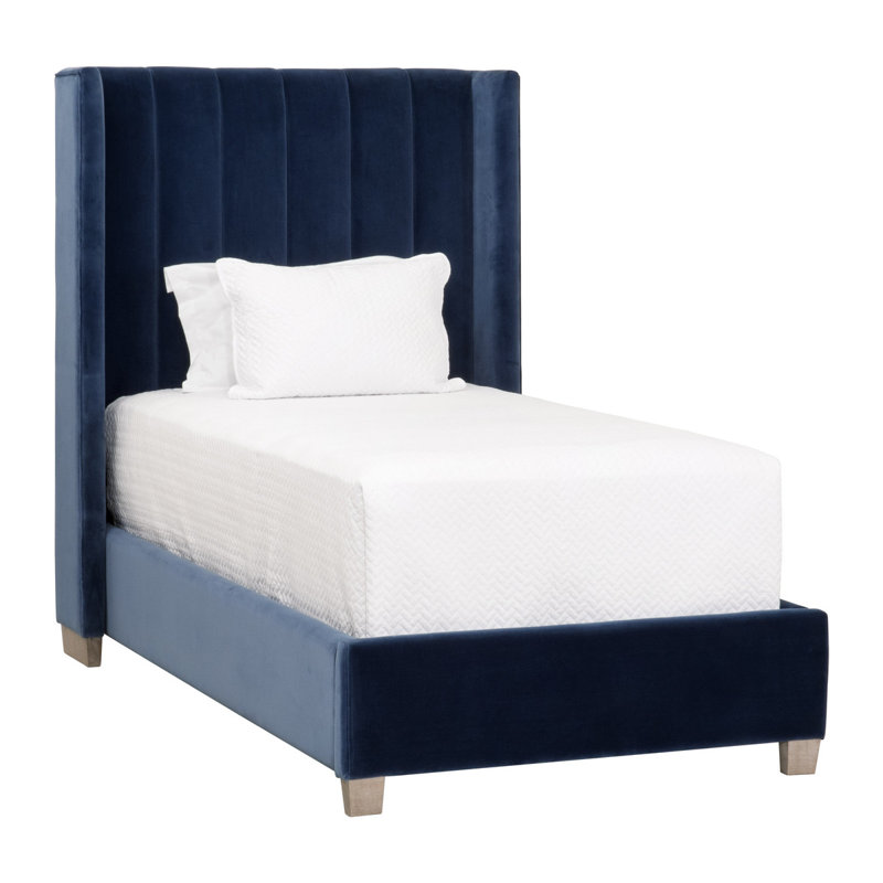 Murtha Upholstered Wingback Bed