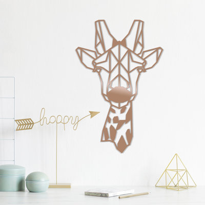 Accessoire mural élégant en métal, finition cuivre, 13,0 po x 19,7 po | 100% métal, épaisseur: 0,06 pouce | Léger à 1,0 lb, facile à suspendre | Parfait pour la décoration intérieure, le salon et les espaces de bureau