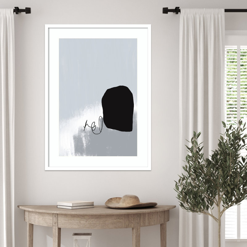 Reproduction d'art encadrée «Shadowed Silence» par Condit Wood, H 33 po x l 24 po, Blanc svelte