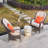 3-Piece Patio Rattan Bistro Set With Coffee Table-1856844576