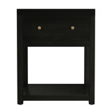 Nora 21 in. W Wood 1 Drawer Small Nightstand with Shelf