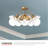 Francesca Glass Semi Flush Mount-66310878