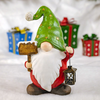 "The Goodfellows" 6 Pieces Assorted Christmas Magensium Garden Gnomes