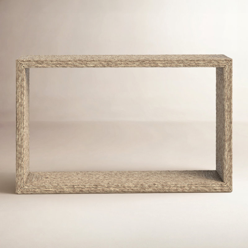 Evana Open Storage Console Table