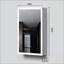 Armoire de toilette avec miroir à DEL avec anti-buée, 3 températures de couleur et tablettes réglables pour installation murale ou encastrée