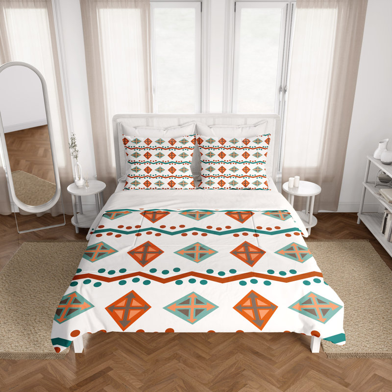 Abstract Duvet Cover, King Duvet Cover + 2 King Shams