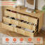 Commode 6 tiroirs en bois avec tiroirs l 47 po