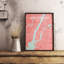 « new york city map », reproduction d’impression sur affiche en mer-22633127