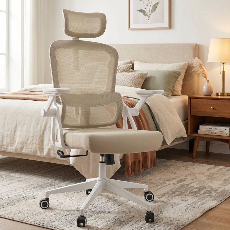 Heavy Duty Ergonomic Desk Office Chair, High Back Home Computer Chair With Headrest  And Adjustable Swivel 3D Armrests For Comfort  Adjustable Lumbar Supports Up To 350Lbs