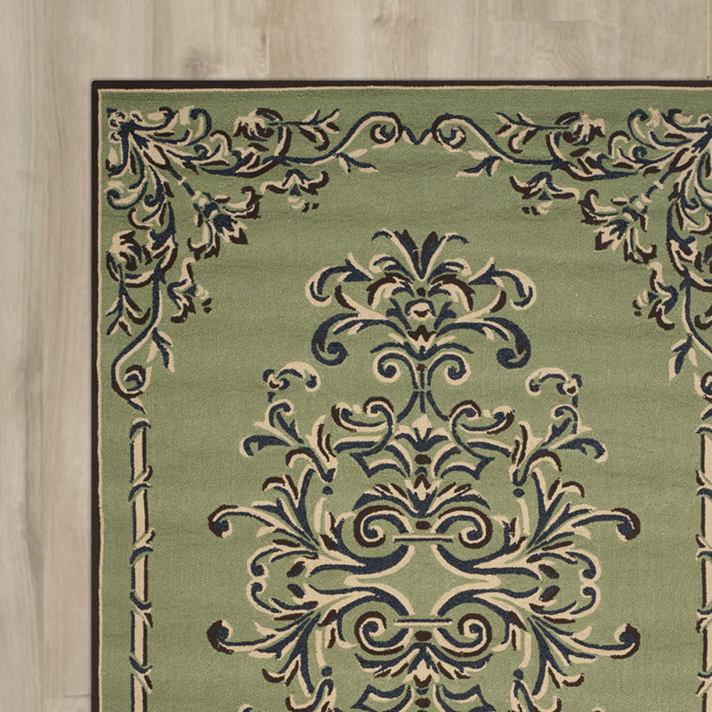 Orr Hand Hooked Performance Oriental Rug, Rectangle 6' x 9'