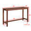 Table de bar 59 pouces; Table de salle à manger; Table de canapé avec prise de courant; 3 tabourets rembourrés; Ensemble de table de bar et de chaises 4 pièces pour le salon; Salle à manger; Cuisine