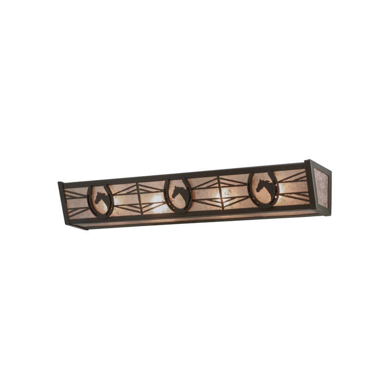 Rustic Lodge 4 - Light Dimmable Bath Bar, Timeless Bronze