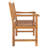 Aney 60" Wide Solid Wood Two Seat Bench With Pop Up Table