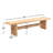 Rhett 74" Bench In Distressed Oak