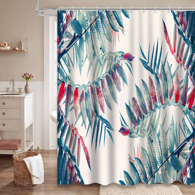 Beautiful Tropical Leaves Banner Leaf Floral Palm Jungle Paradise with 12 Hooks