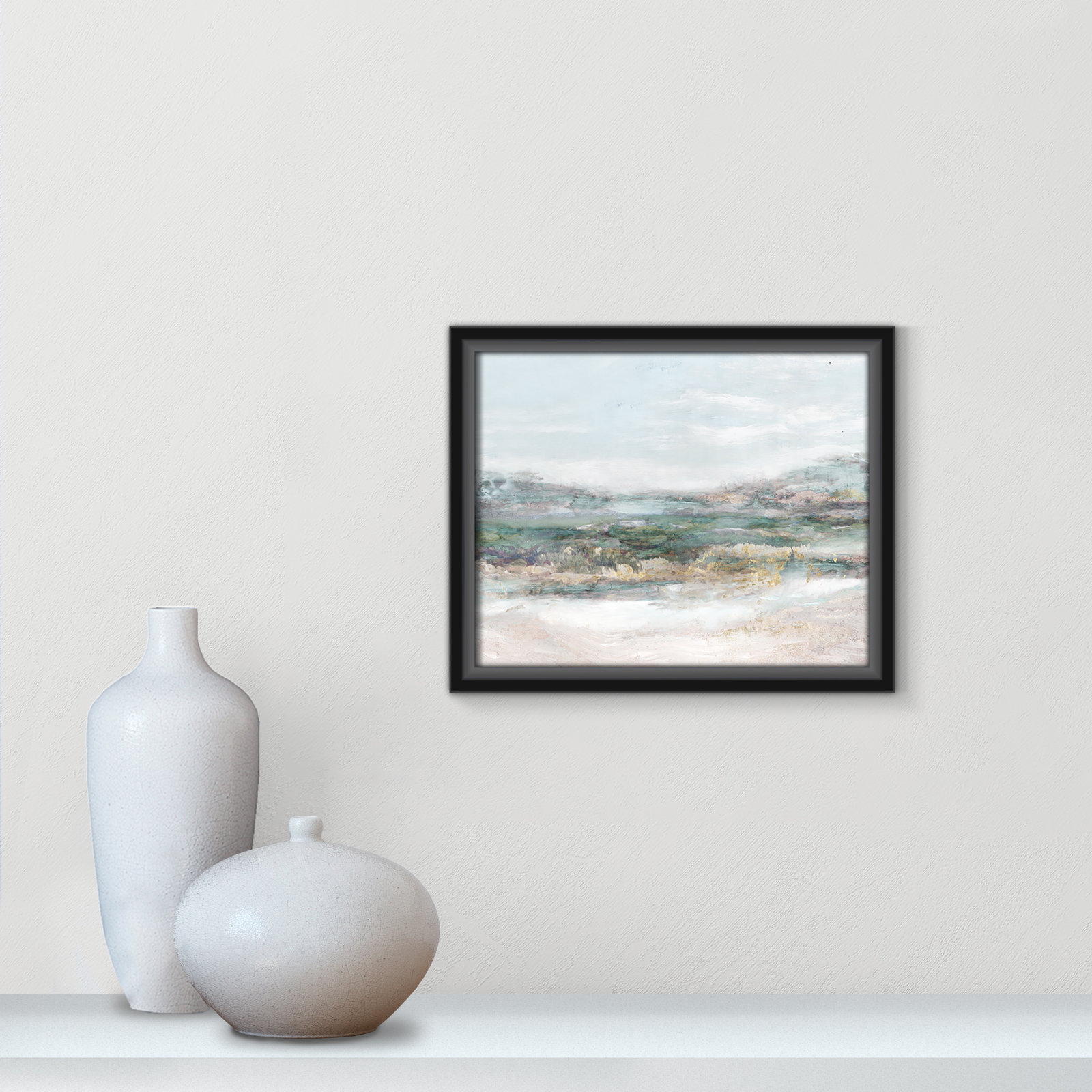 Dazzling by Matina Theodosiou - Painting Print on Canvas, No Mat, 9.5" H x 11.5" W x 2" D, Black Framed Canvas