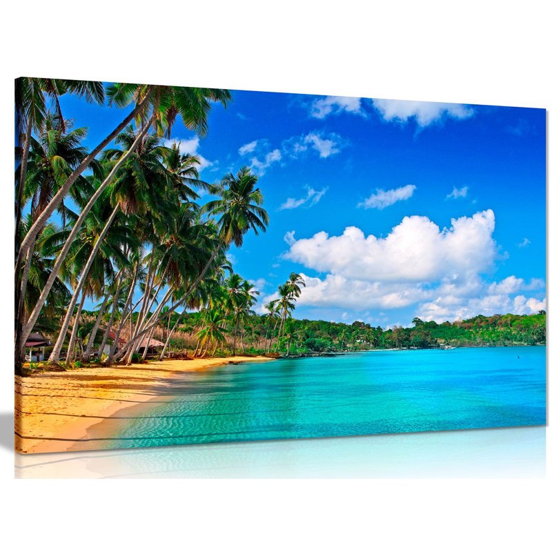 Paradise Beach - Wrapped Canvas Print, 31cm H x 46cm W
