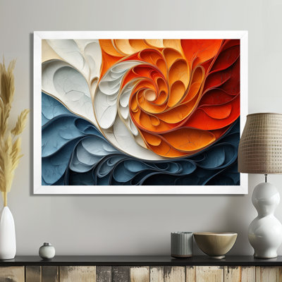 Fragmented Reality Of Biomorphism Spiral III - biomorphism Large Wall Art