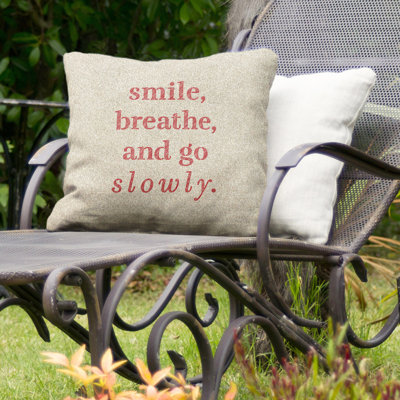 Coussin décoratif intérieur/extérieur lente go