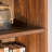 American style bookcase with glass doors