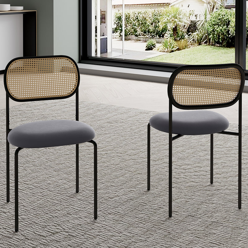 2 Alecsis Side Chairs in Grey