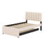 Lit plateforme tapissier avec lit gigogne-1666144428