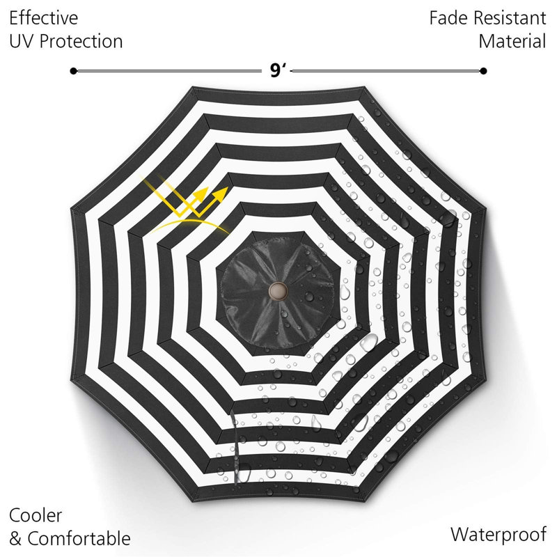 274cm Tilt Market Parasol