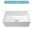 White Porcelain Ceramic Kitchen Sink, Single Bowl, Reversible Design, 33 X 18 X 10 Inch | Gift Idea
