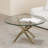Landgraf Glass Top Round Coffee Table,Cocktail Table,Glass End Table-1042096008-944003058