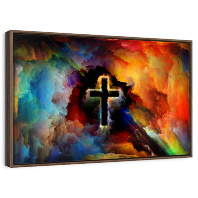 Croix colorée