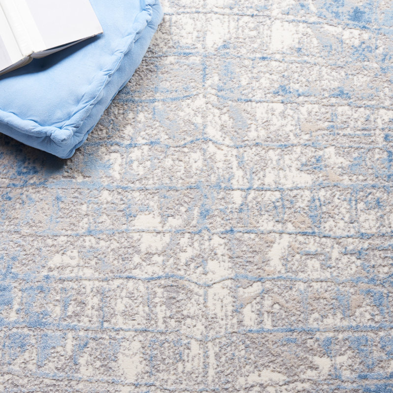 Lagoon Performance Abstract Rug, Rectangle 4'5" x 6'5"