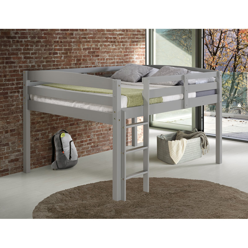 Alique Kids Loft Bed, Twin, Gray