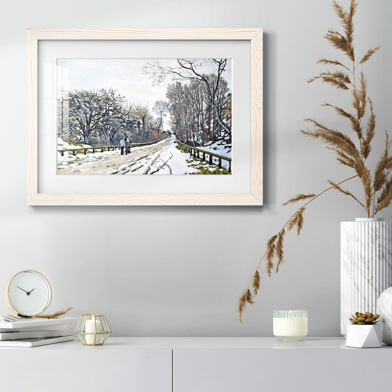 Le chemin de la ferme de Saint, Blanc, H 18 po x l 26 po x P 1,5 po
