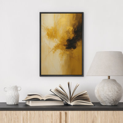 Reproduction d'art abstrait sur toile encadrée pour décoration intérieure moderne