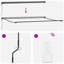 Brayden Studio 300cm W x 0cm D Fabric Cover Retractable Patio Awning