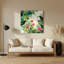Oiseau hawaïen, art mural beige en métal-2083539409