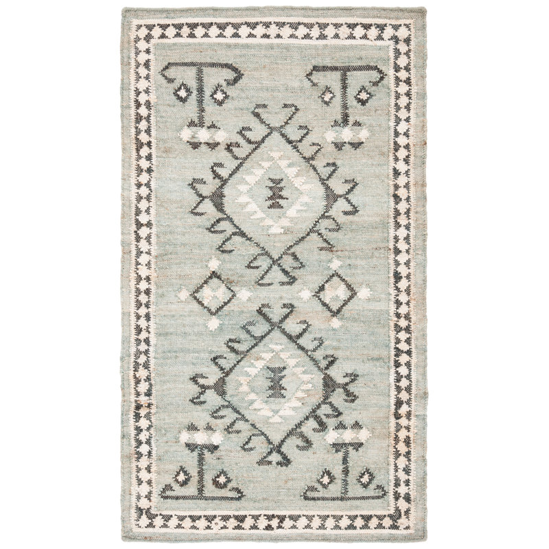 Tapis en jute tissé à plat Gilreath, Rectangle 3 pi x 5 pi