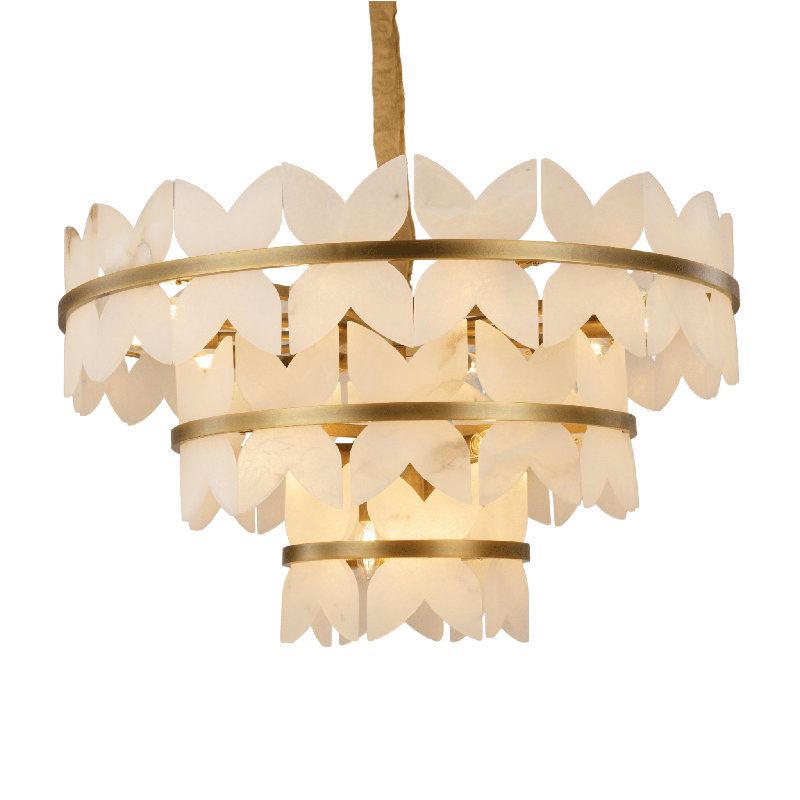 Petala 32" Chandelier, 4, 26" H x 38.2" W x 39.4" D