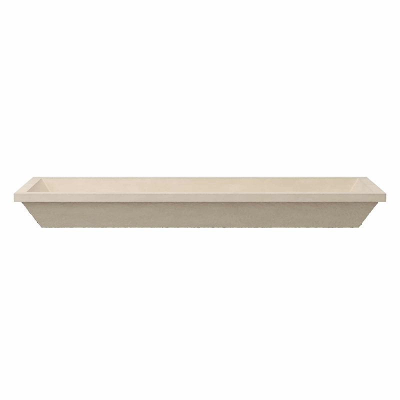 Arcata 48" Undermount Concrete Trough Bathroom Sink, Sand