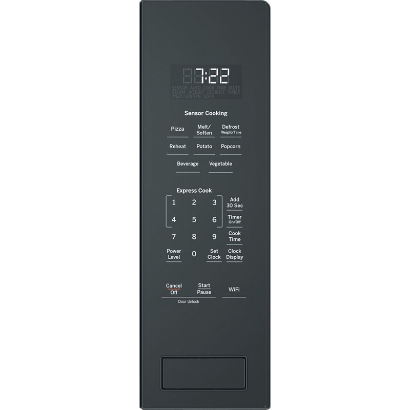 GE Profile 2.2 Cu. Ft. Built-In Sensor Microwave Oven, Black