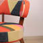 Fauteuil d'appoint vibrant avec revêtement en chenille de coton de qualité supérieure