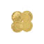 Cast Oil Drum Wall Discs, Gold Leaf, Set of 4