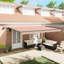 VidaXL 450cm W x 350cm D Fabric Cover Retractable Patio Awning-130829296-130829299-130829300