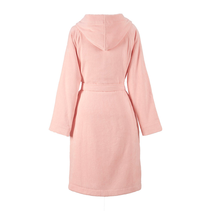 100% Cotton Terry Cloth Girl / Woman+ Mid-Calf Bathrobe, S, Pink